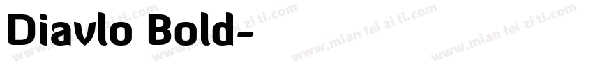 Diavlo Bold字体转换